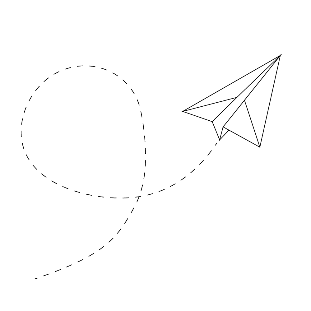 How to Draw A Paper Airplane Step by Step Step  10