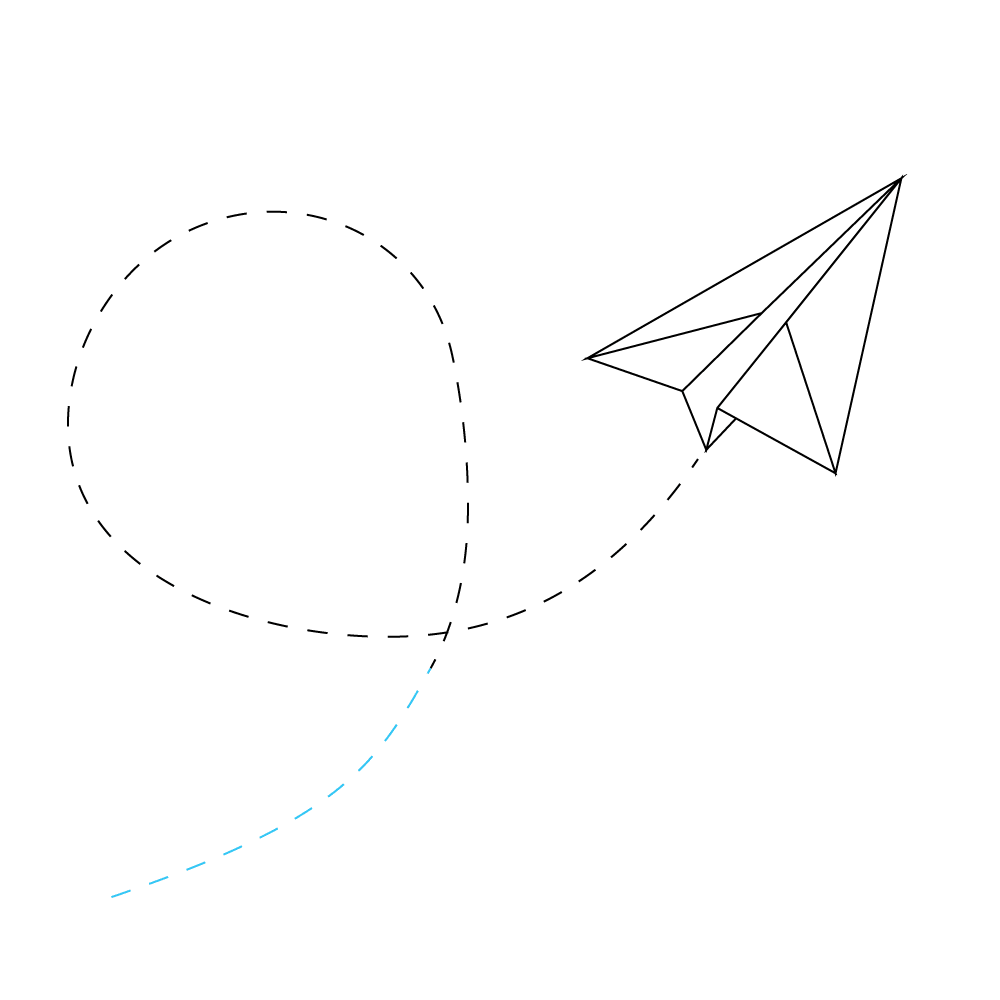 How to Draw A Paper Airplane Step by Step Step  9