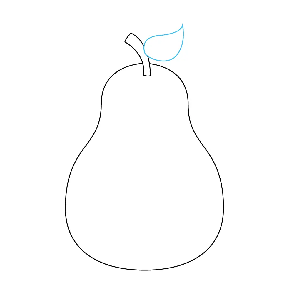 How to Draw A Pear Step by Step Step  6