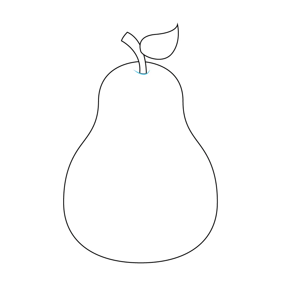 How to Draw A Pear Step by Step Step  7