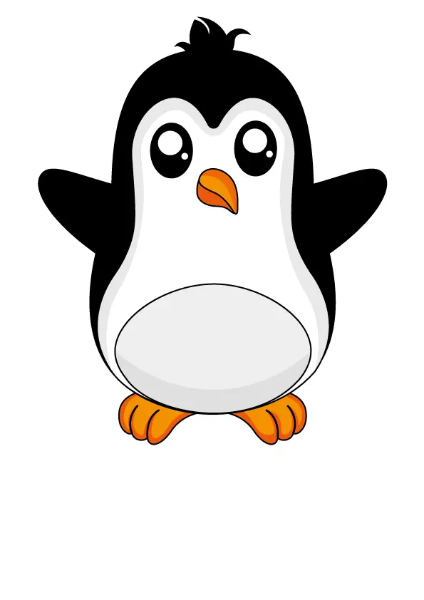 How to Draw A Penguin Step by Step Printable