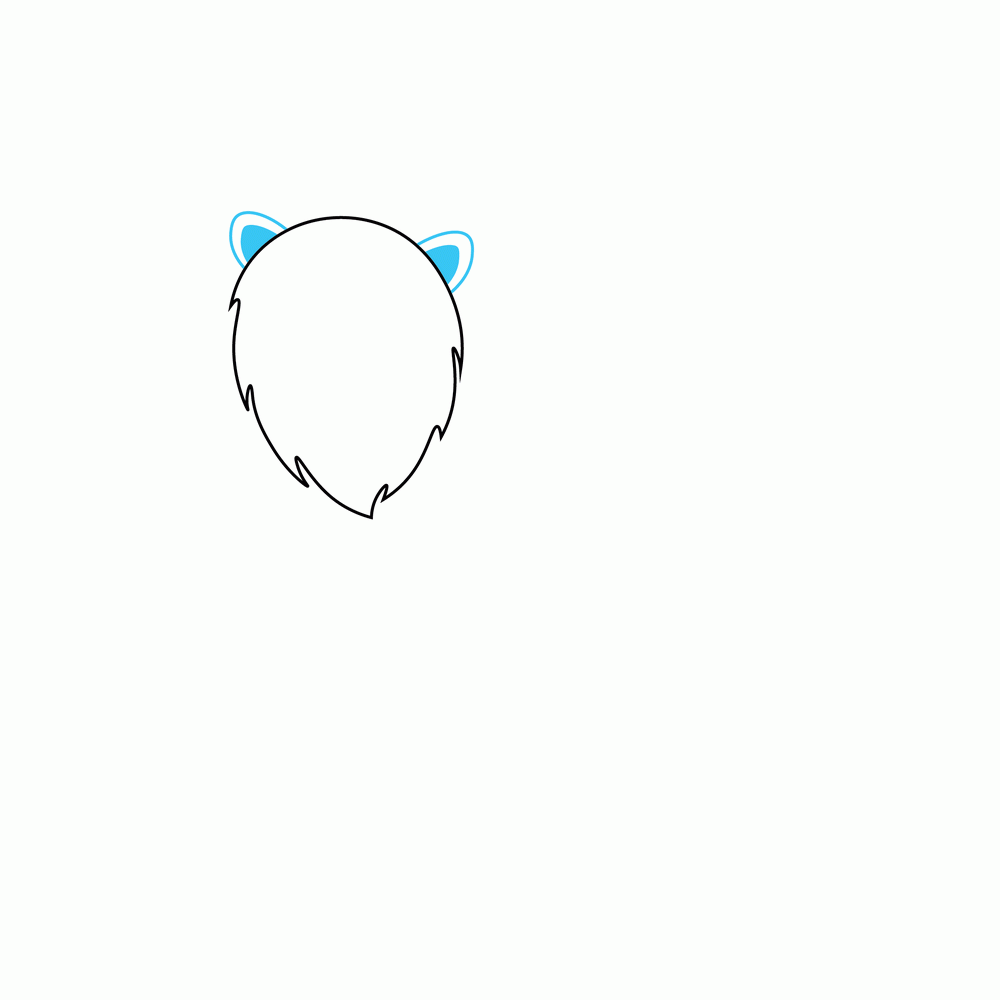How to Draw A Polar Bear Step by Step Step  2