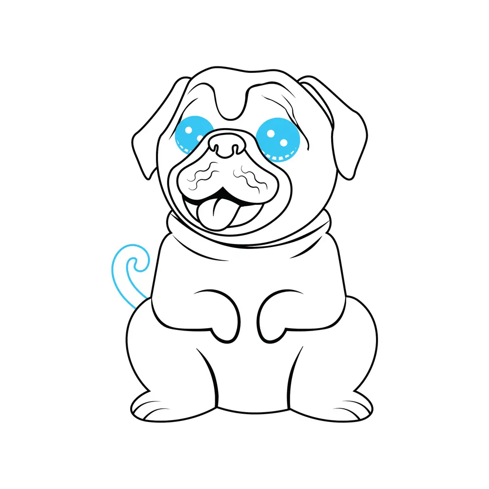How to Draw A Pug Step by Step Step  7