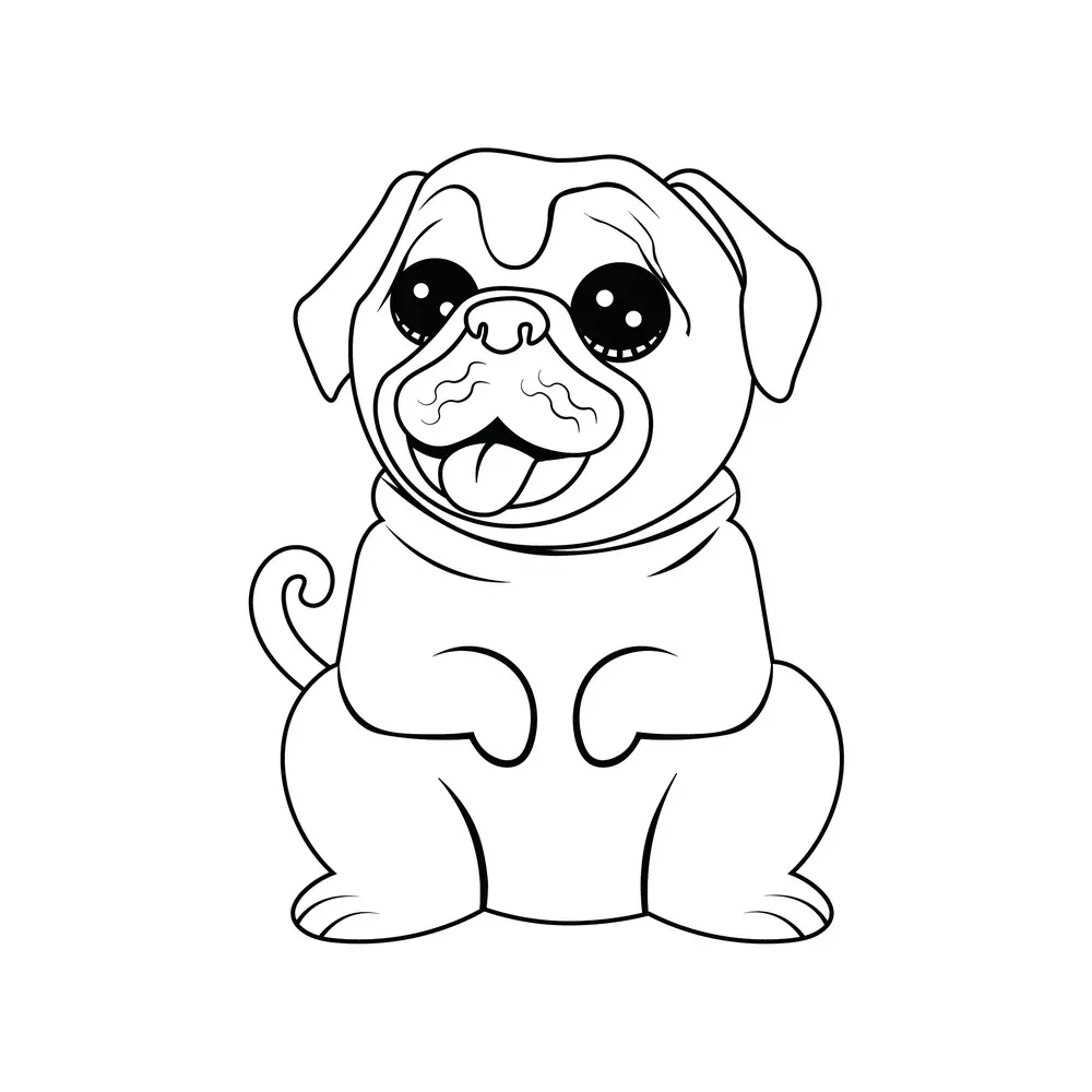 How to Draw A Pug Step by Step Step  8