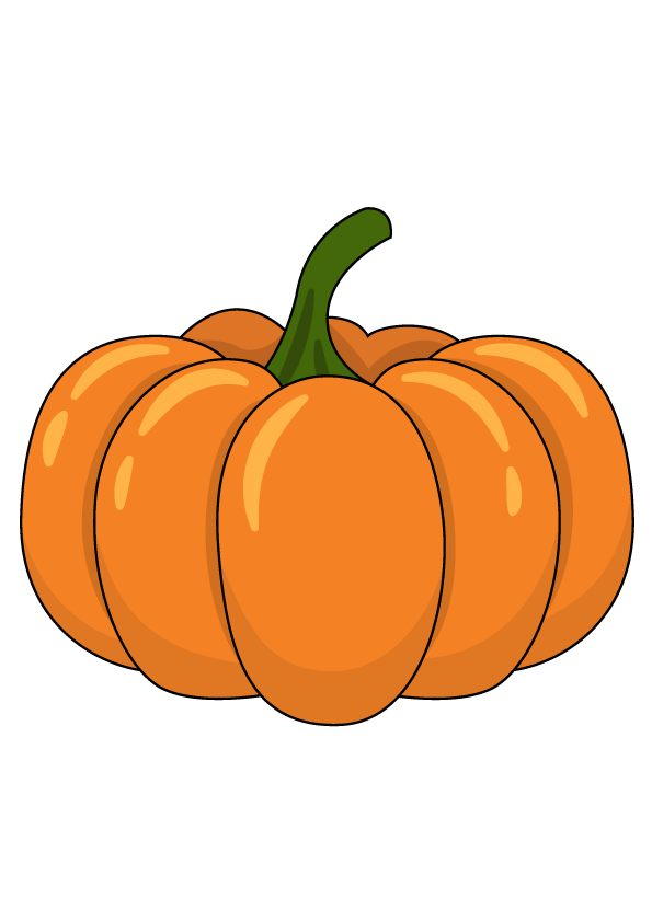 How to Draw A Pumpkin Step by Step Printable