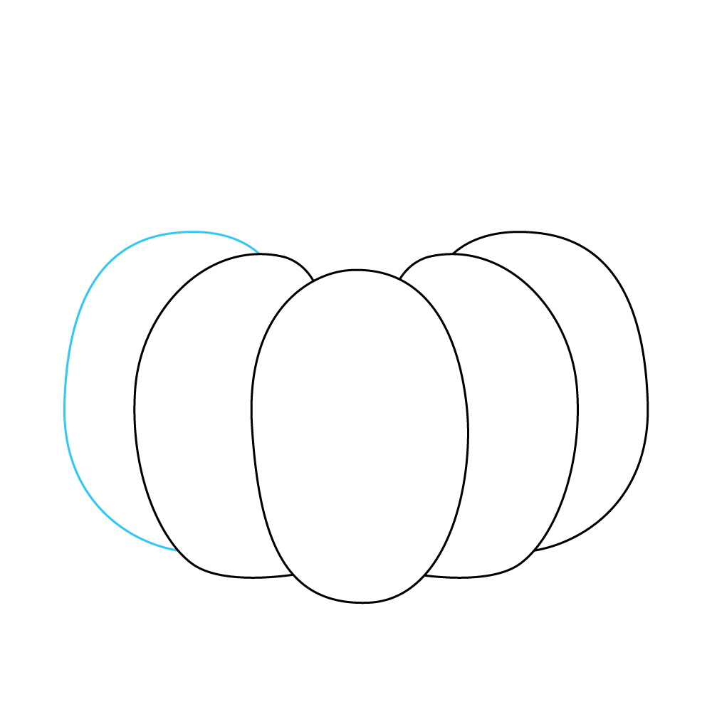 How to Draw A Pumpkin Step by Step Step  6