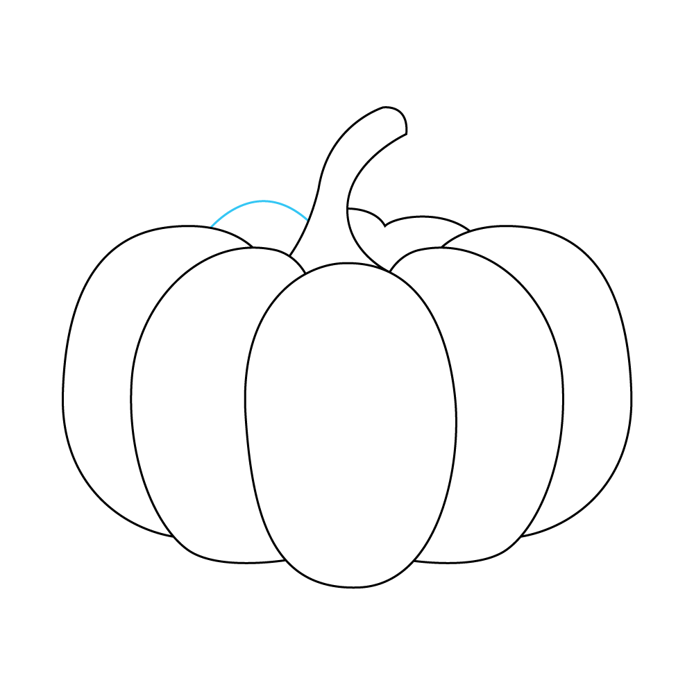 How to Draw A Pumpkin Step by Step Step  9