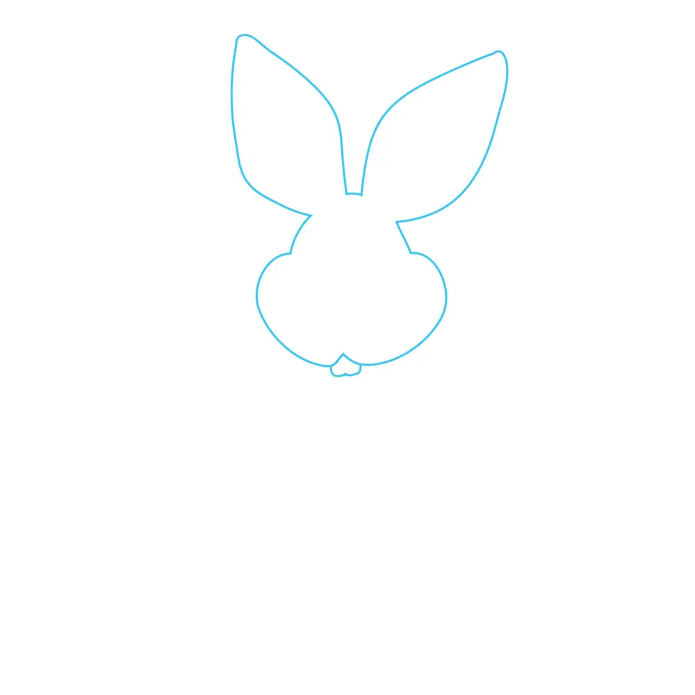 How to Draw A Rabbit Step by Step Step  1