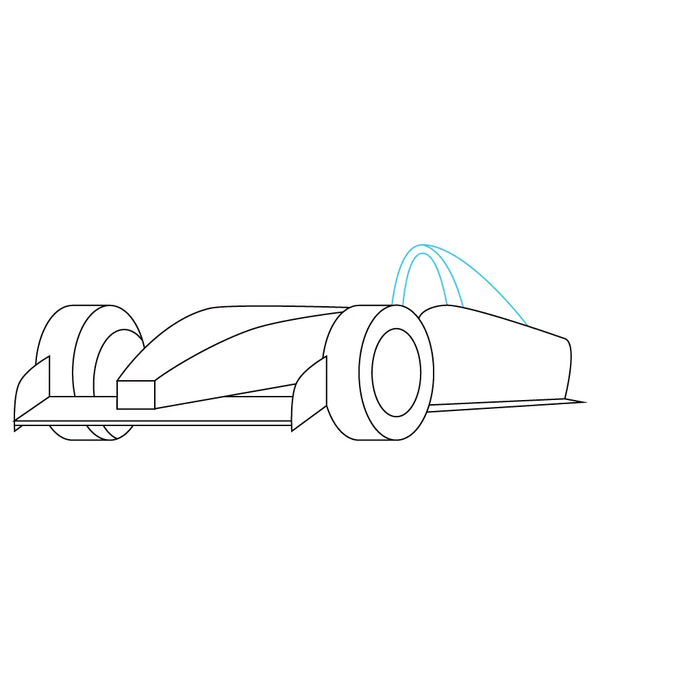 How to Draw A Race Car Step by Step Step  6