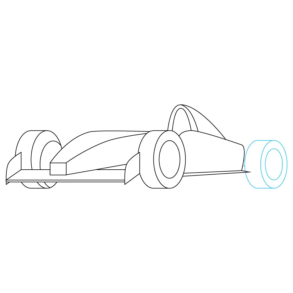 How to Draw A Race Car Step by Step Step  7