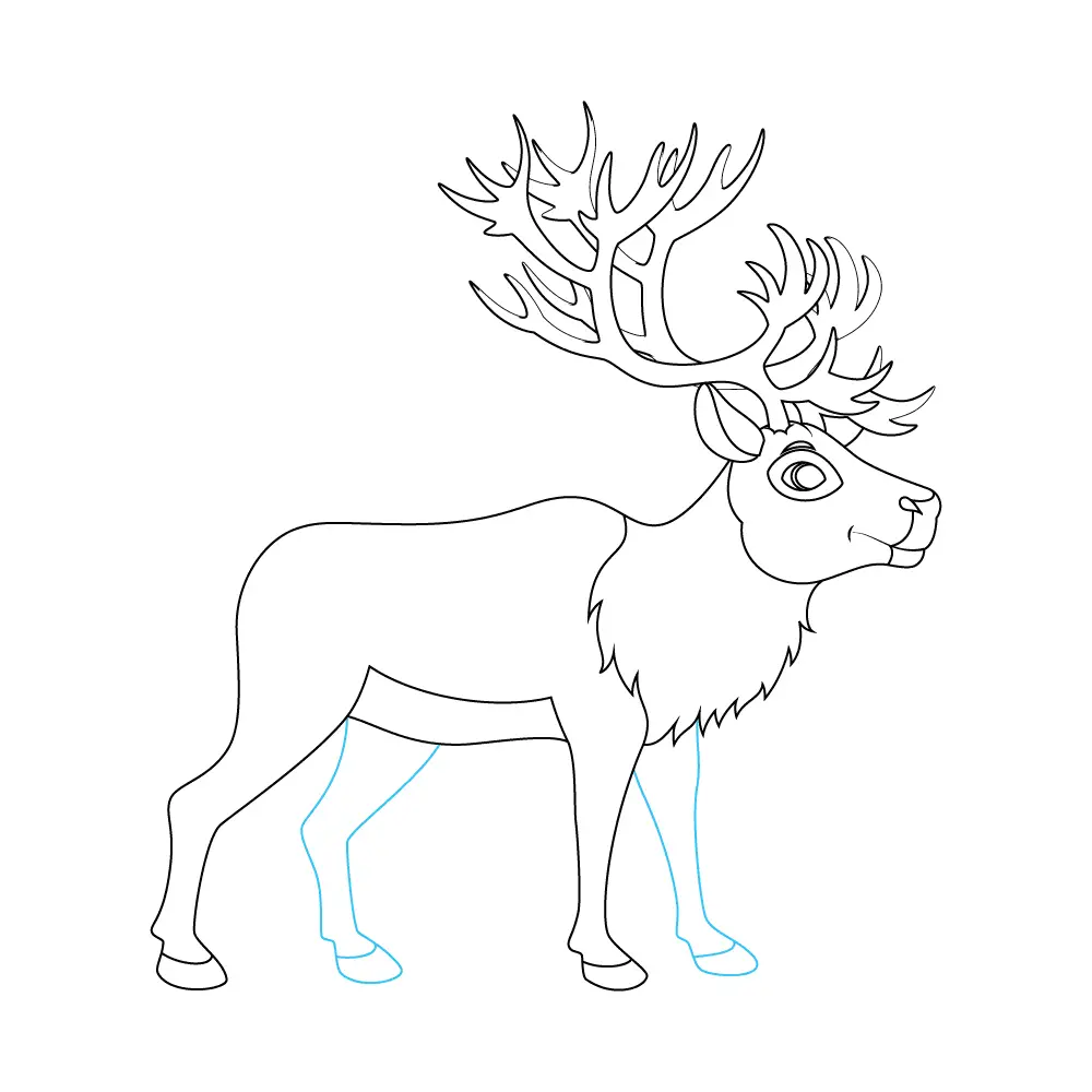 How to Draw A Reindeer Step by Step