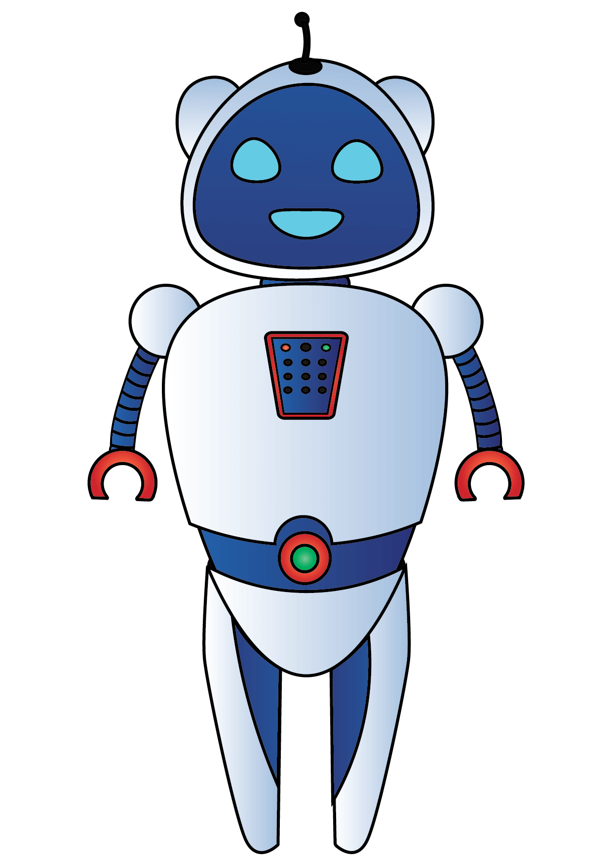 How to Draw A Robot Step by Step Printable
