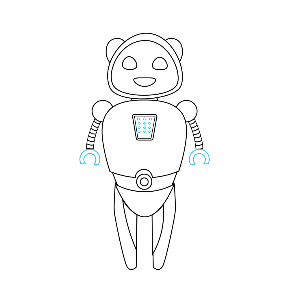 How to Draw A Robot Step by Step Step  7
