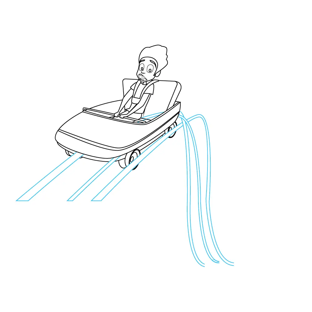 How to Draw A Roller Coaster Step by Step Step  9