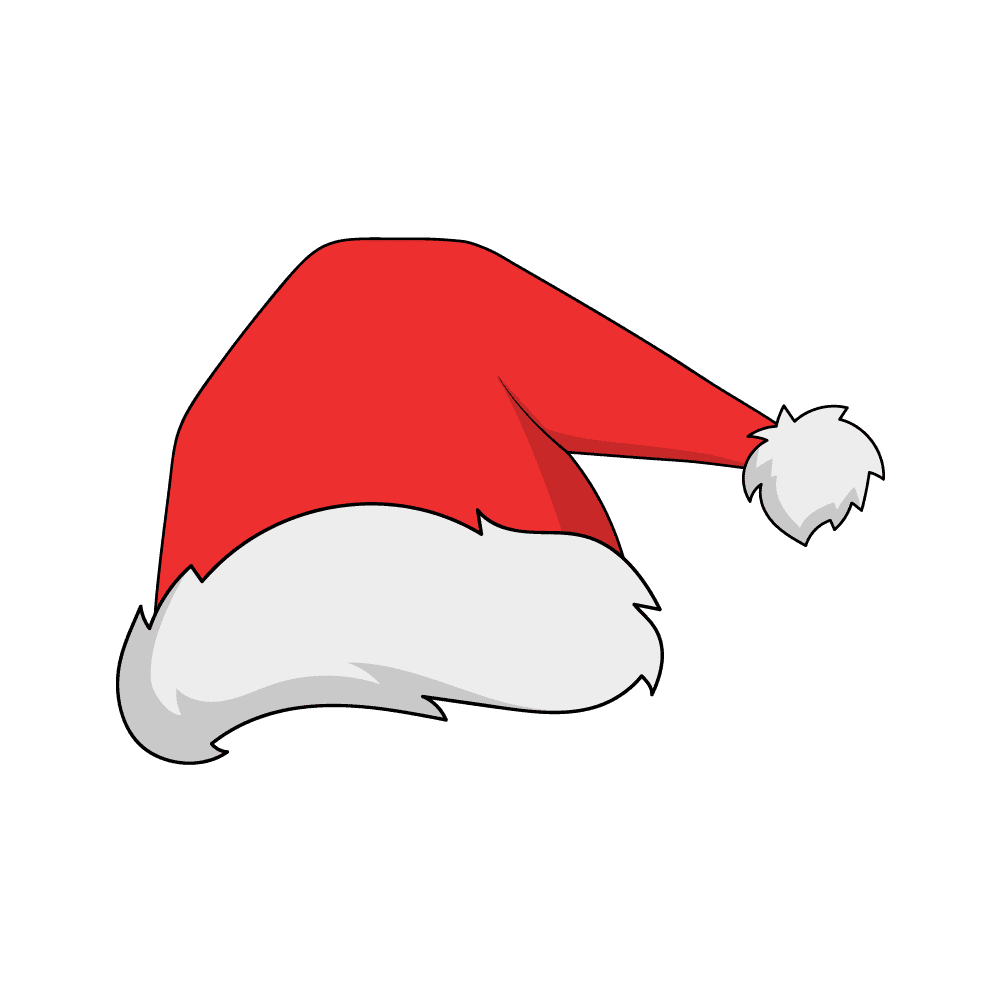 How to Draw A Santa Hat Step by Step Thumbnail