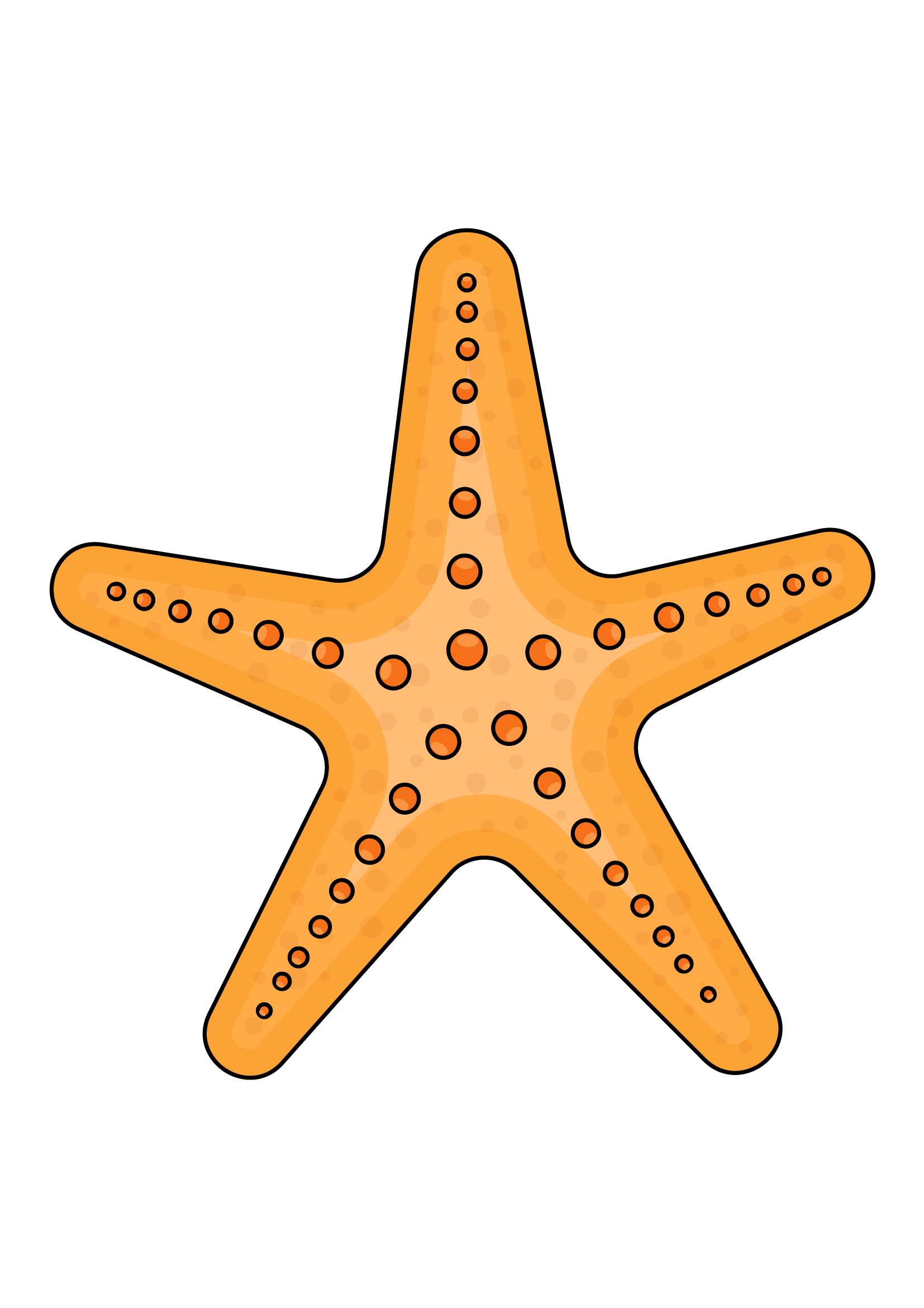 How to Draw A Sea Star Step by Step Printable