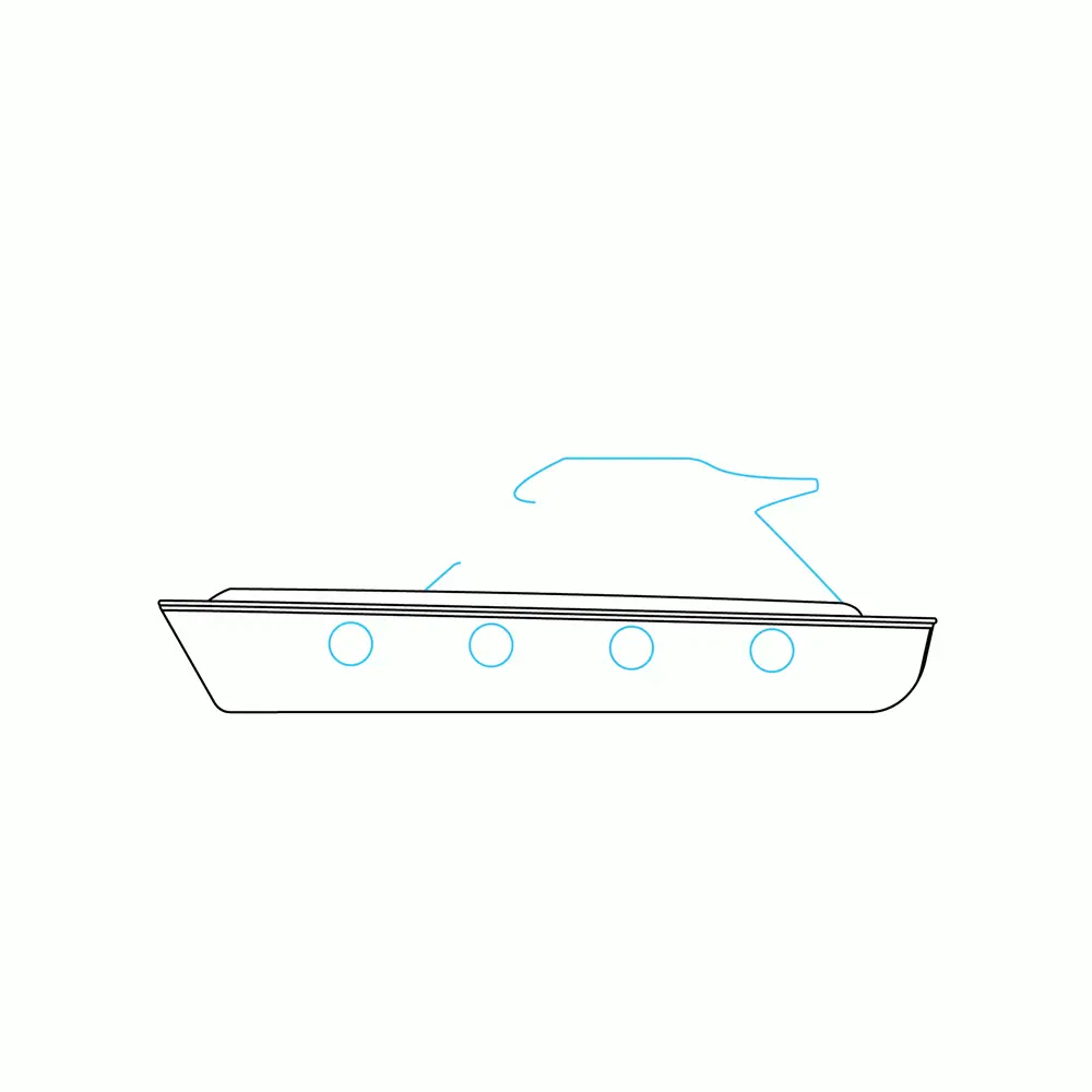 How to Draw A Ship Step by Step Step  4
