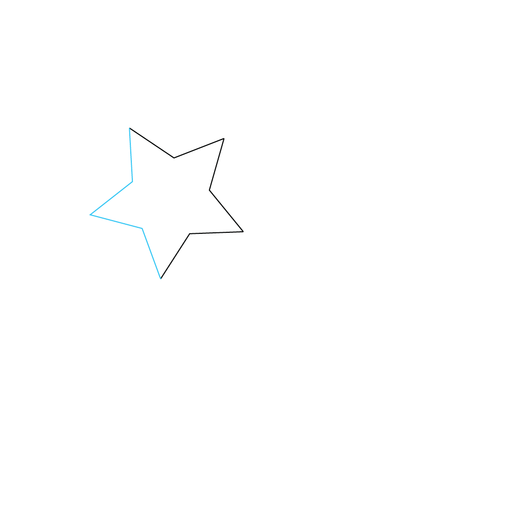 How to Draw A Shooting Star Step by Step Step  4