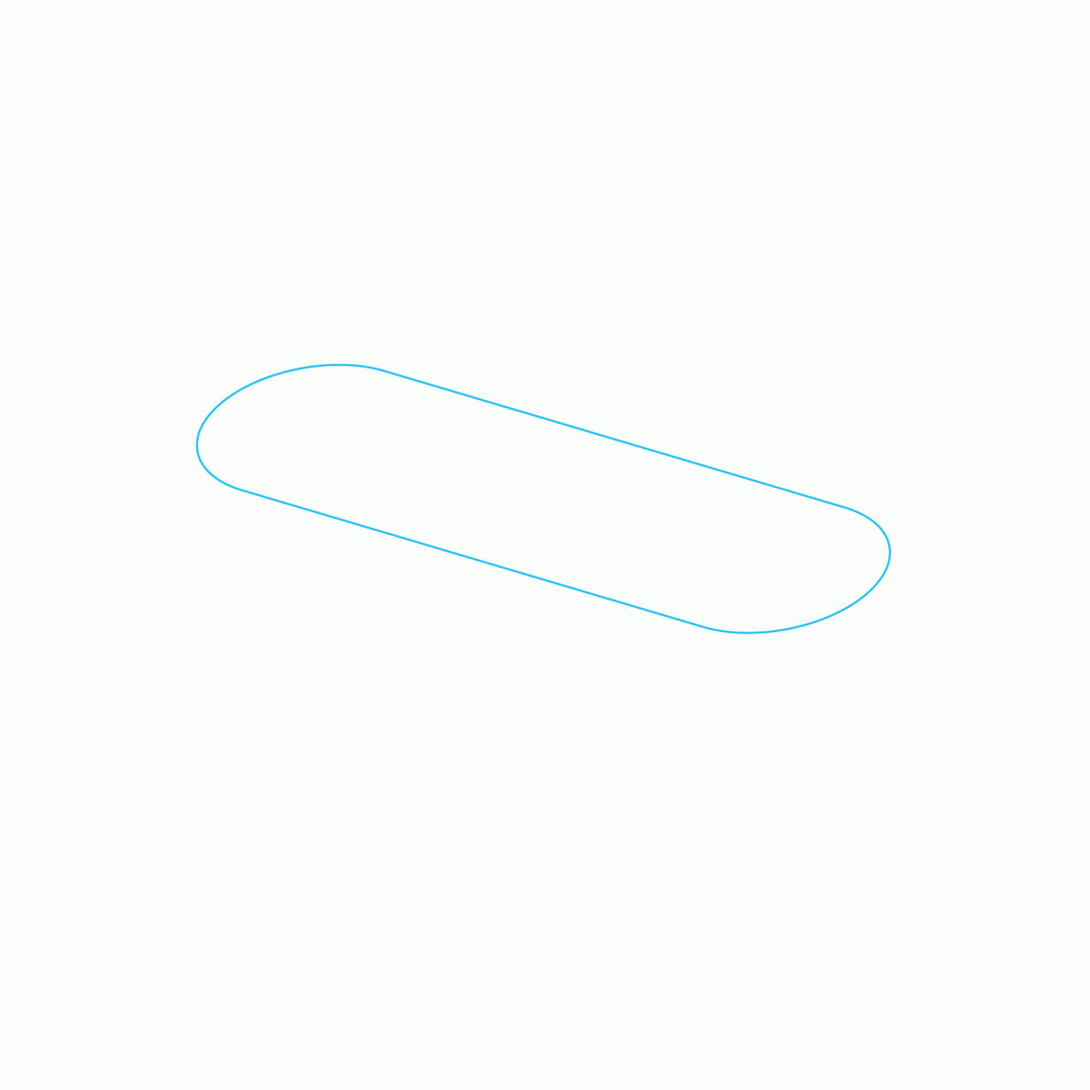 How to Draw A Skateboard Step by Step Step  1