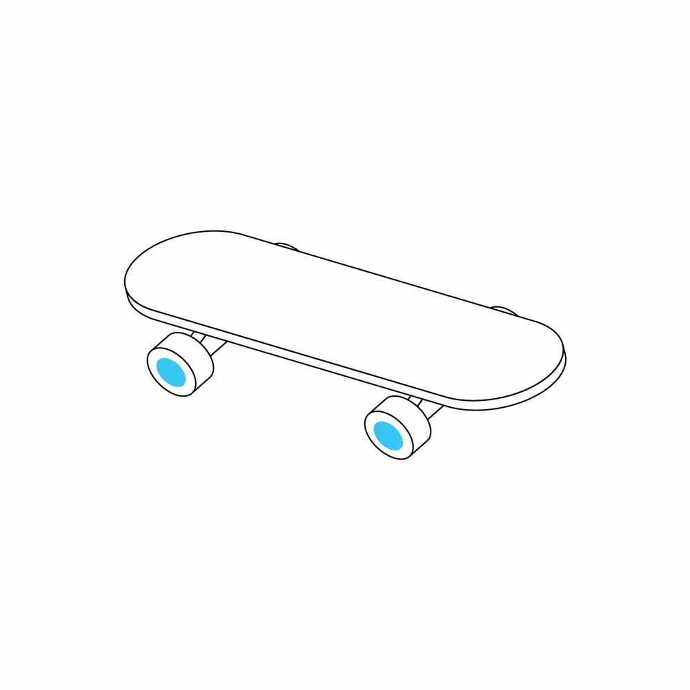 How to Draw A Skateboard Step by Step Step  5