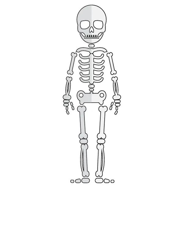 How to Draw A Skeleton Step by Step Printable