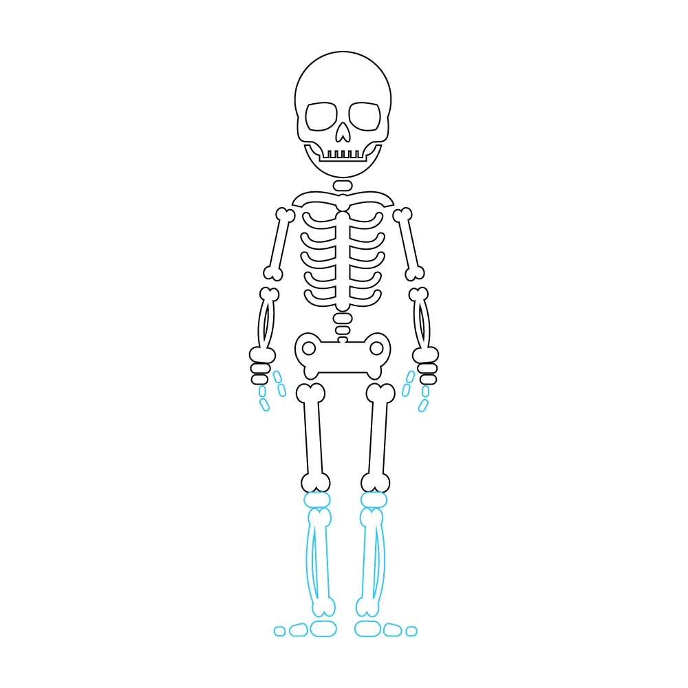 How to Draw A Skeleton Step by Step Step  9