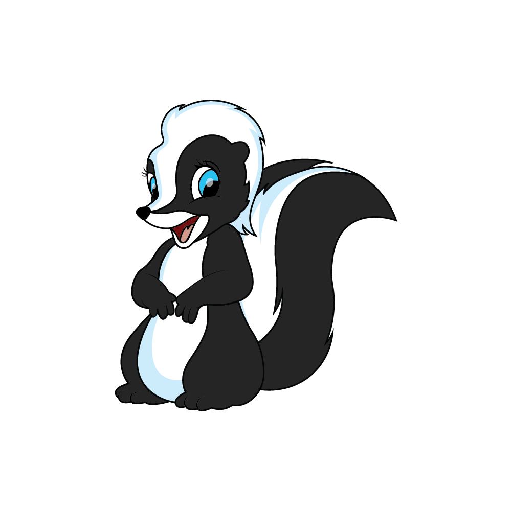 How to Draw A Skunk Step by Step Step  10