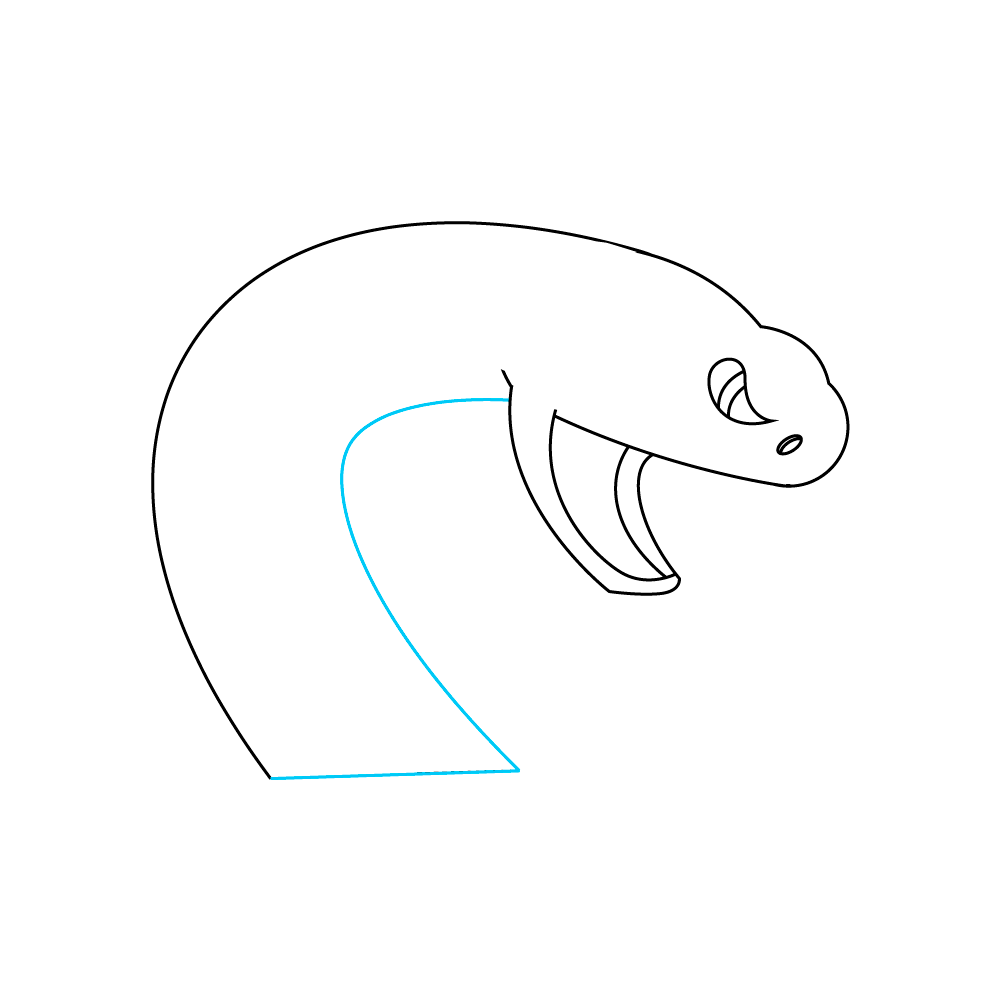 How to Draw A Snake Head Step by Step Step  6