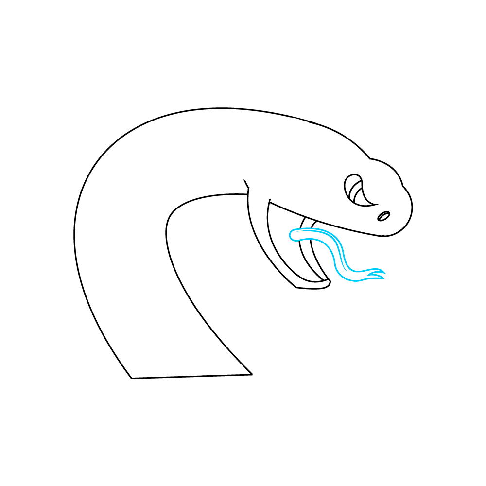 How to Draw A Snake Head Step by Step Step  7