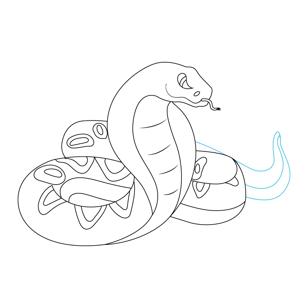 How to Draw A Snake Step by Step Step  10