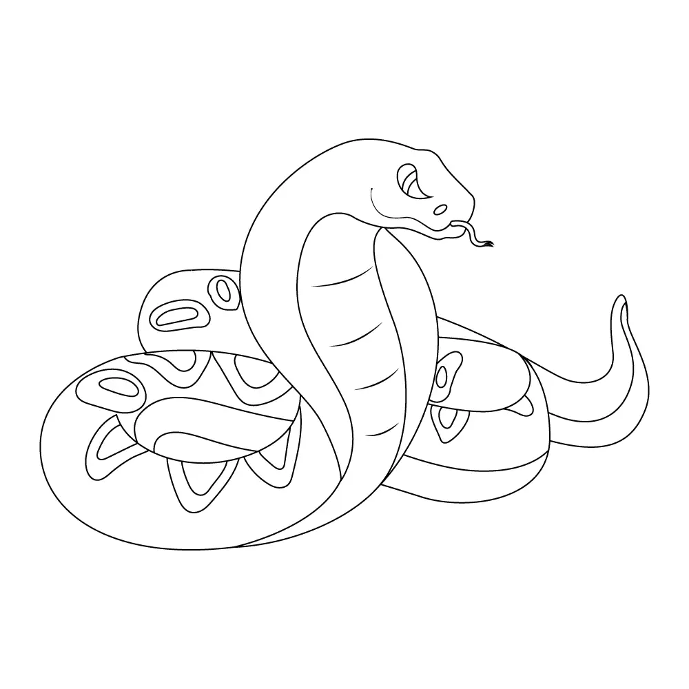 How to Draw A Snake Step by Step Step  11