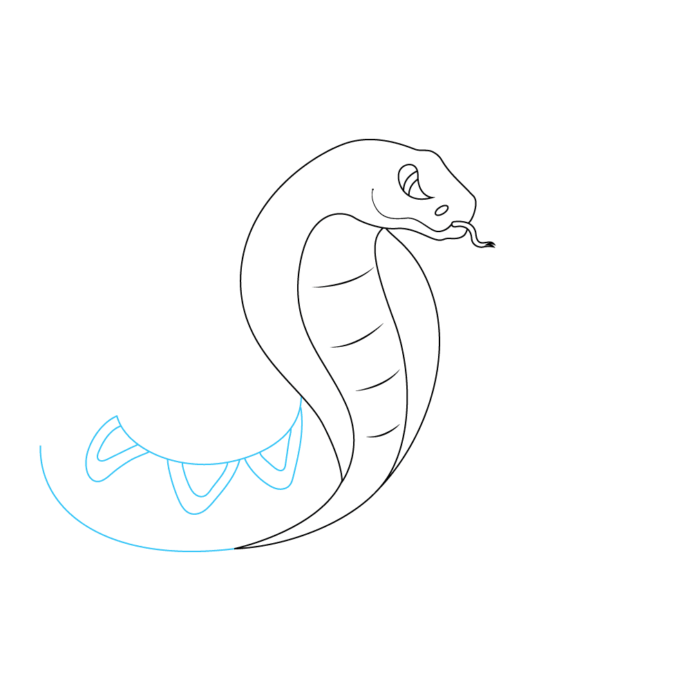 How to Draw A Snake Step by Step Step  6