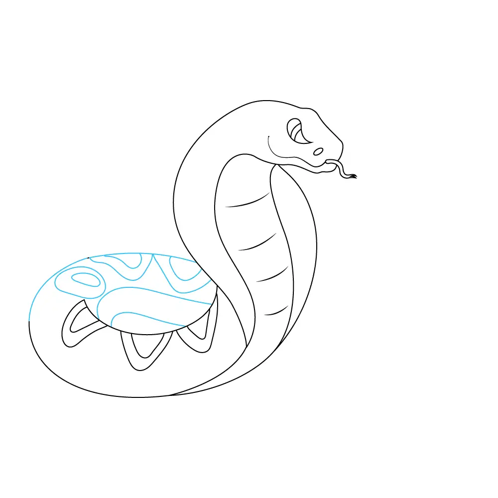 How to Draw A Snake Step by Step Step  7
