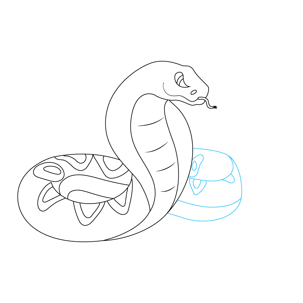 How to Draw A Snake Step by Step Step  8