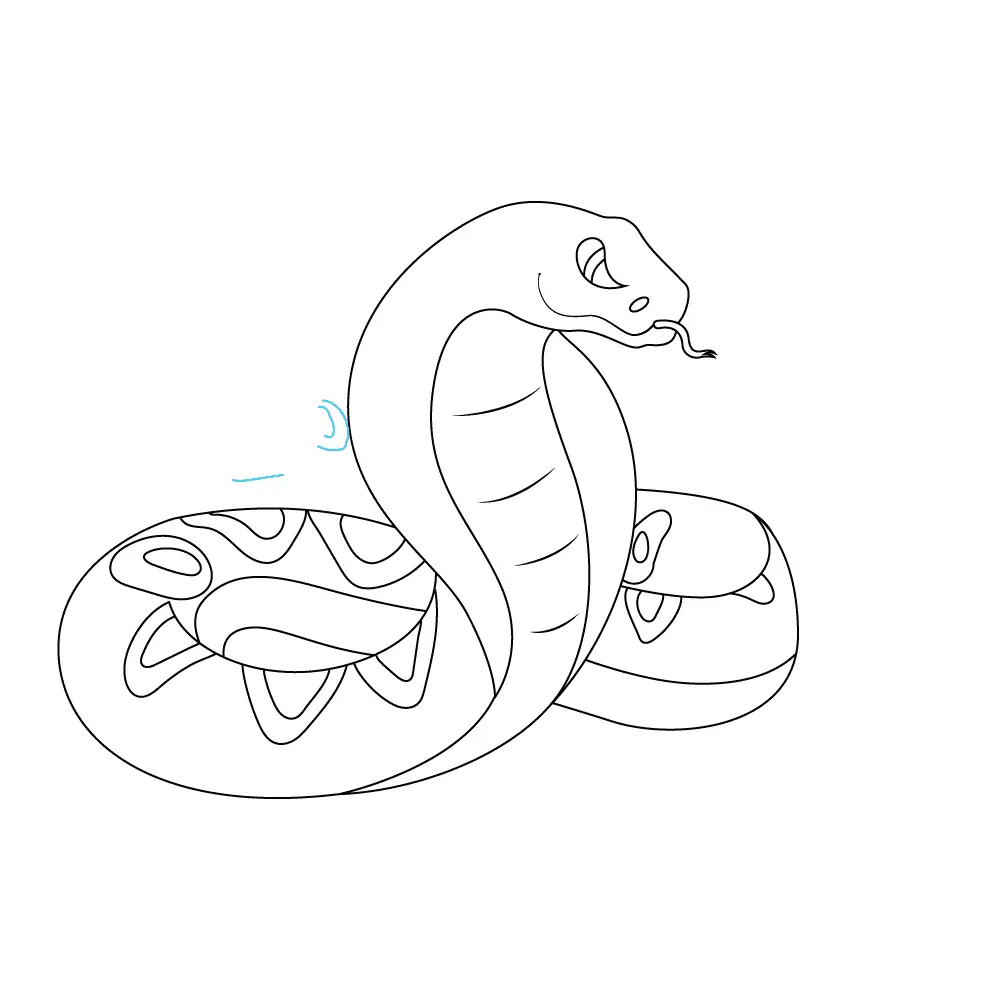 How to Draw A Snake Step by Step Step  9