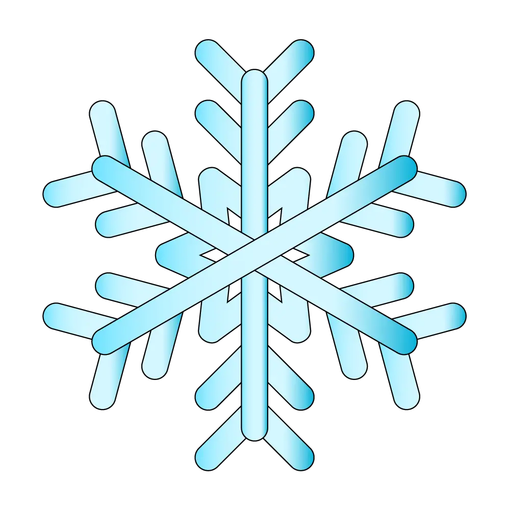 How to Draw A Snowflake Step by Step Thumbnail