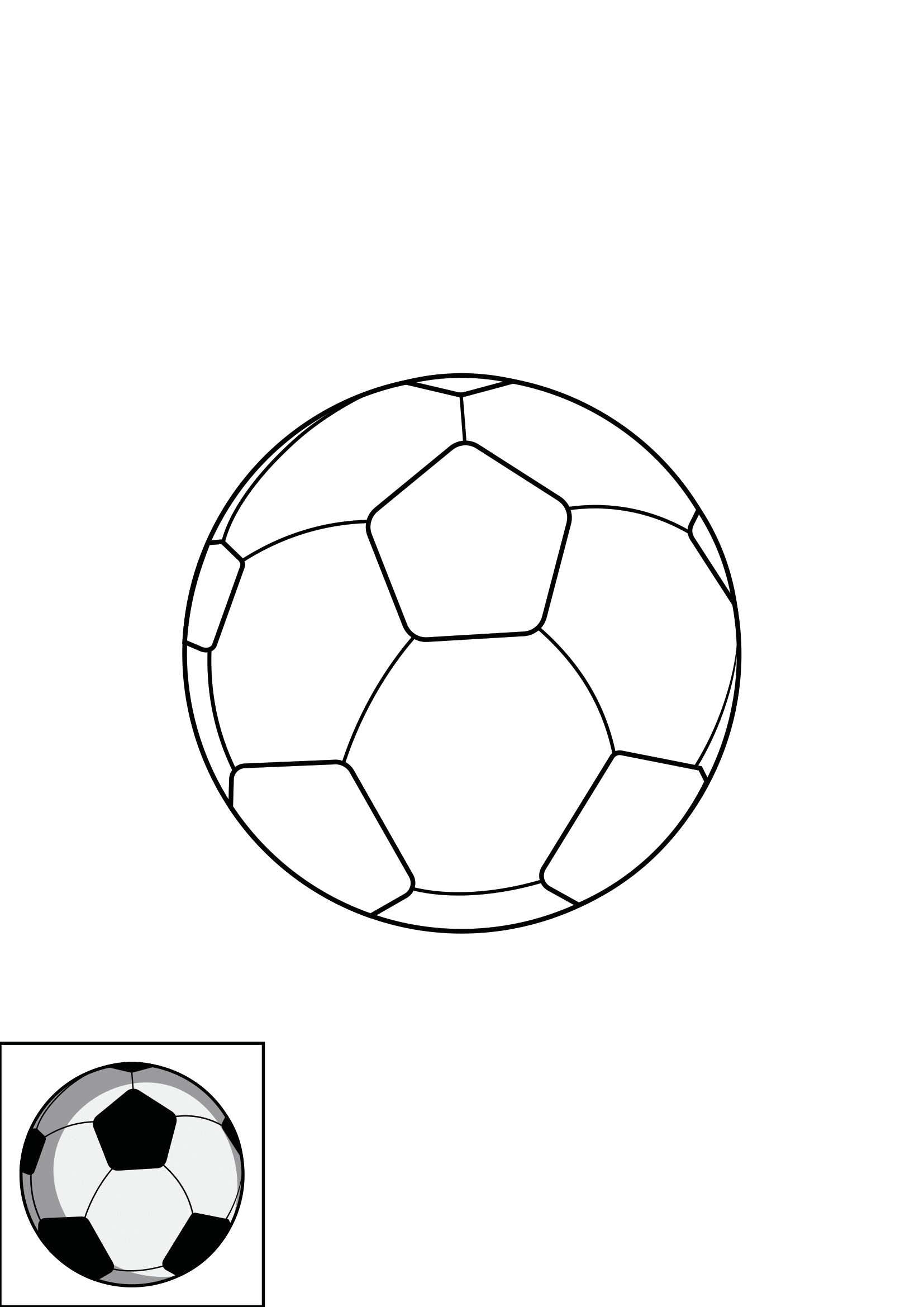 How to Draw A Soccer Ball Step by Step Printable Color