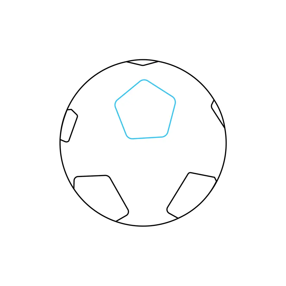 How to Draw A Soccer Ball Step by Step Step  4