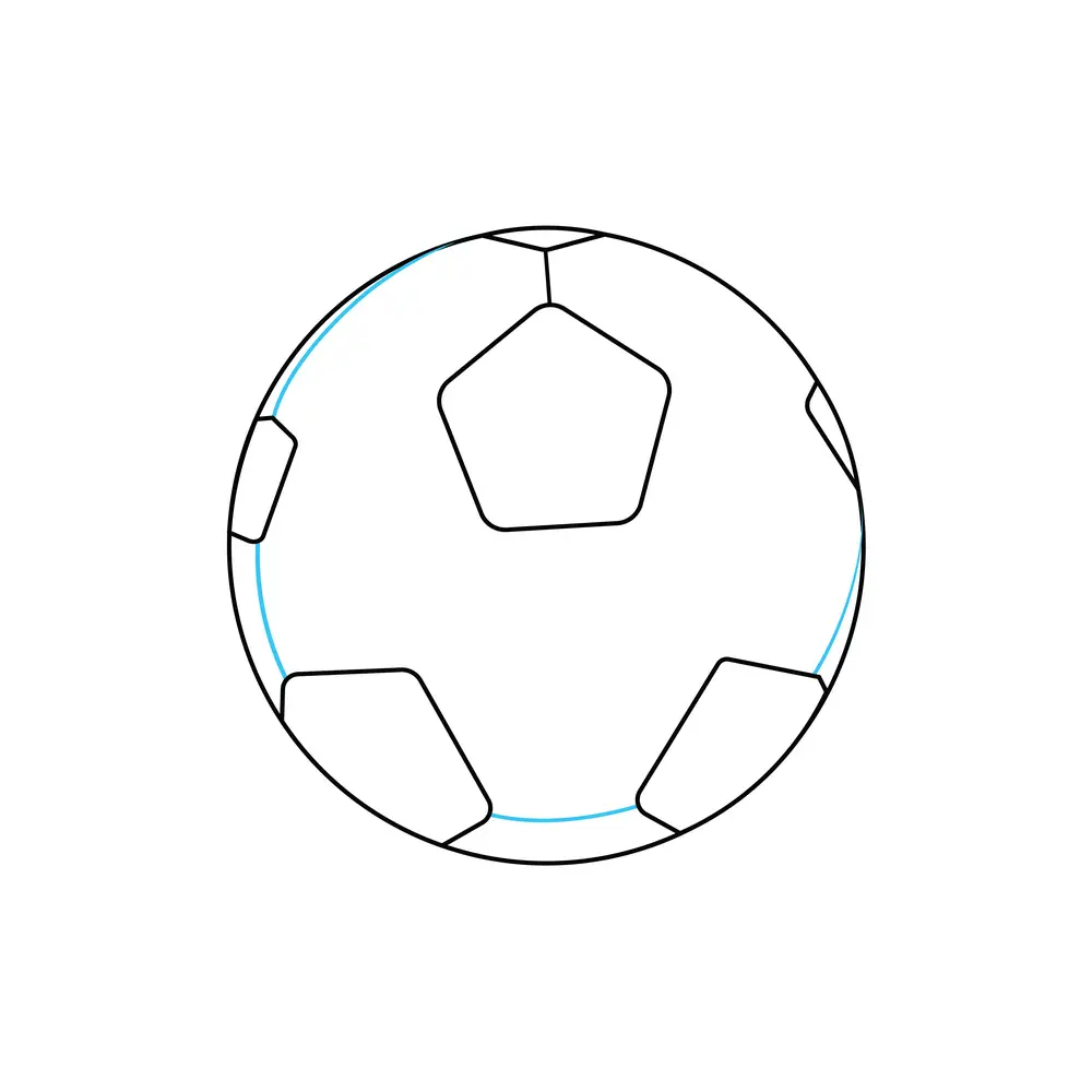 How to Draw A Soccer Ball Step by Step Step  5