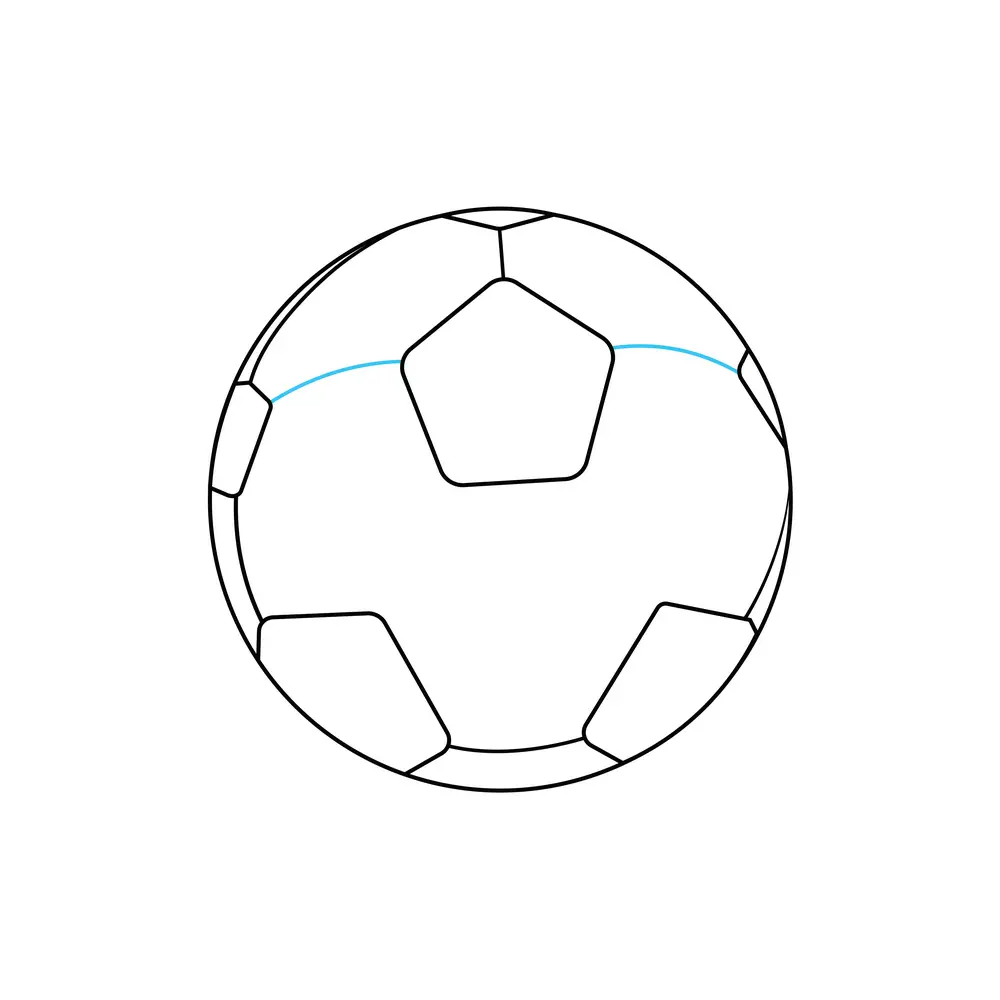 How to Draw A Soccer Ball Step by Step Step  6