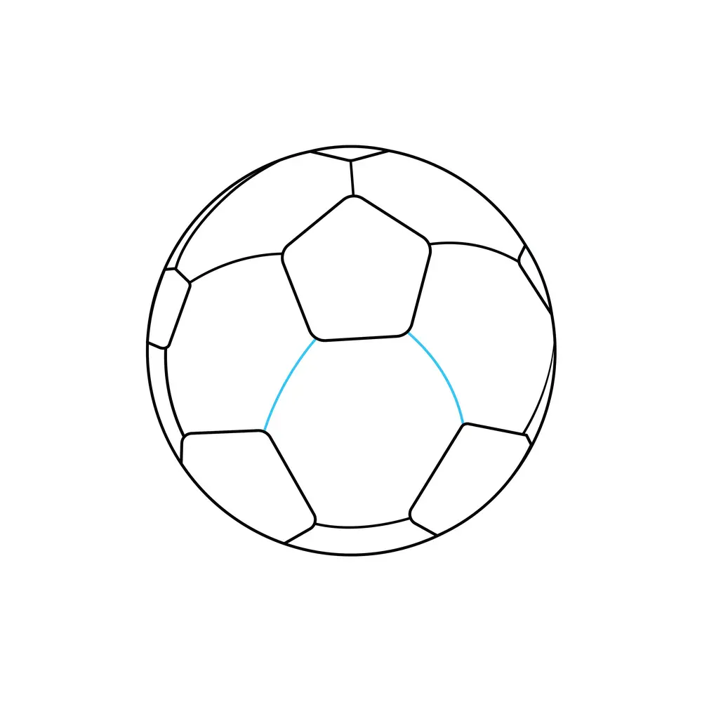 How to Draw A Soccer Ball Step by Step Step  7