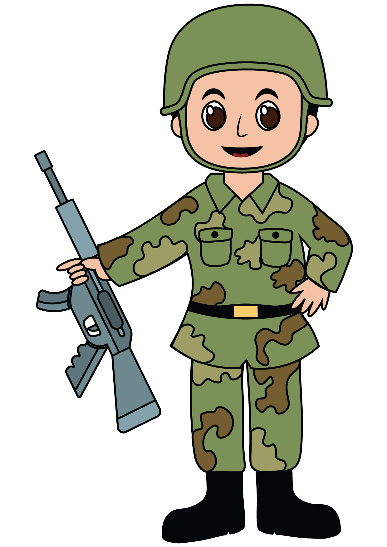 How to Draw A Soldier Step by Step Printable