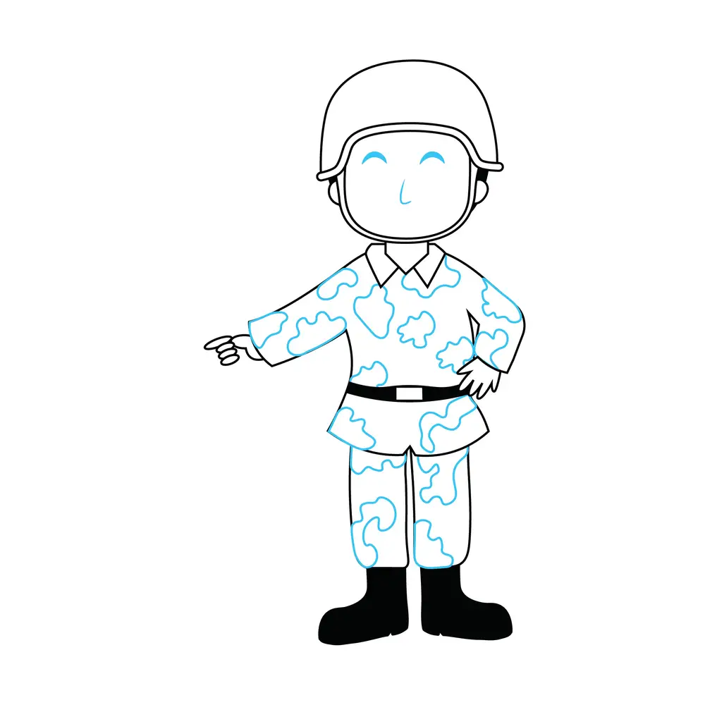How to Draw A Soldier Step by Step Step  7