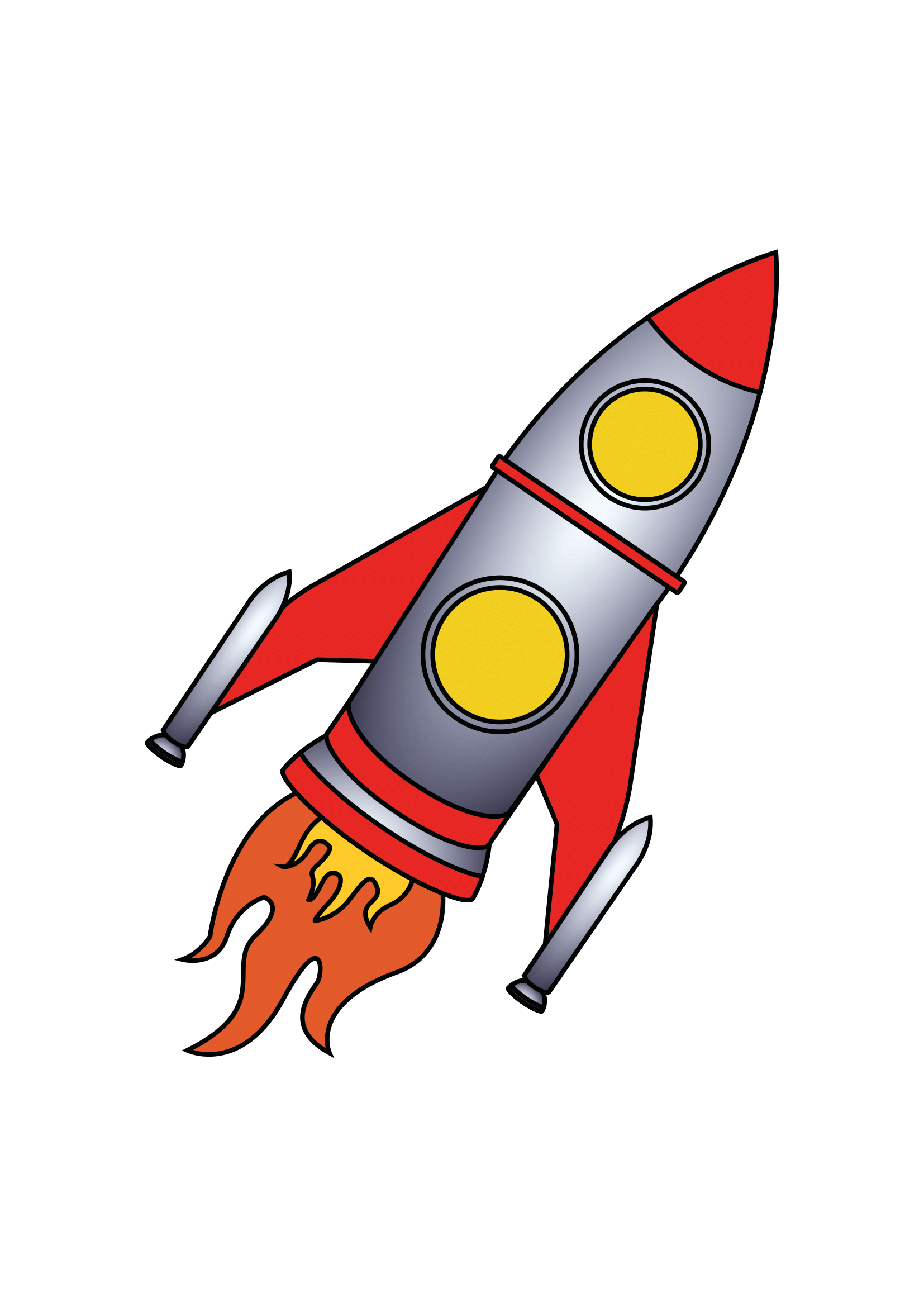 How to Draw A Spaceship Step by Step Printable