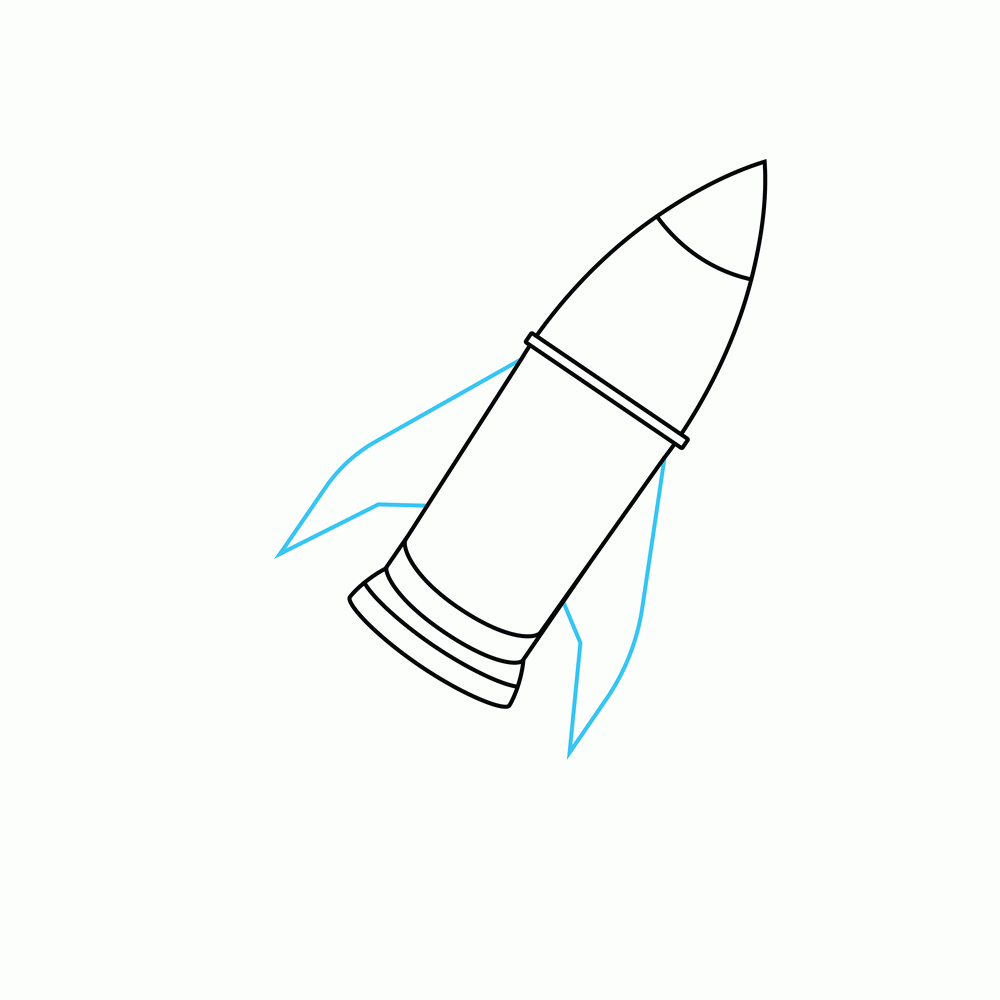 How to Draw A Spaceship Step by Step Step  5