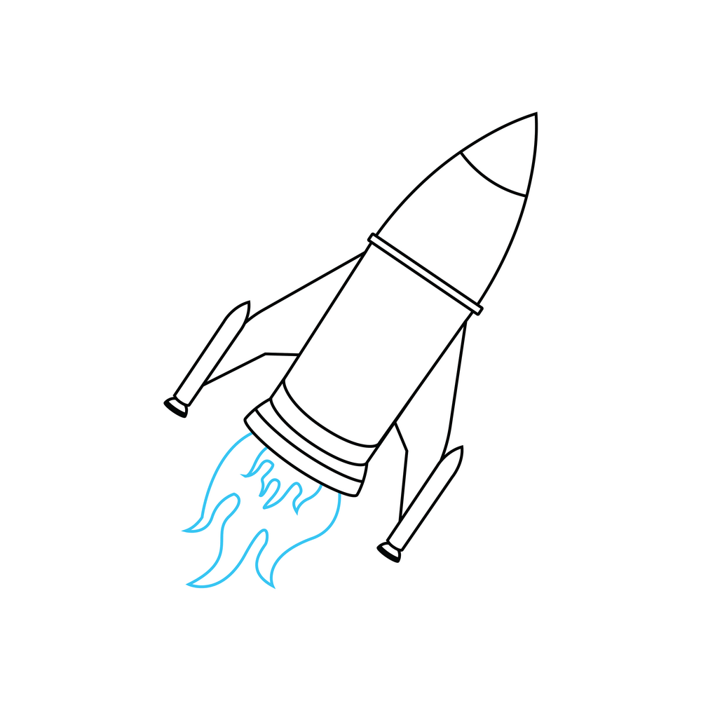 How to Draw A Spaceship Step by Step Step  7