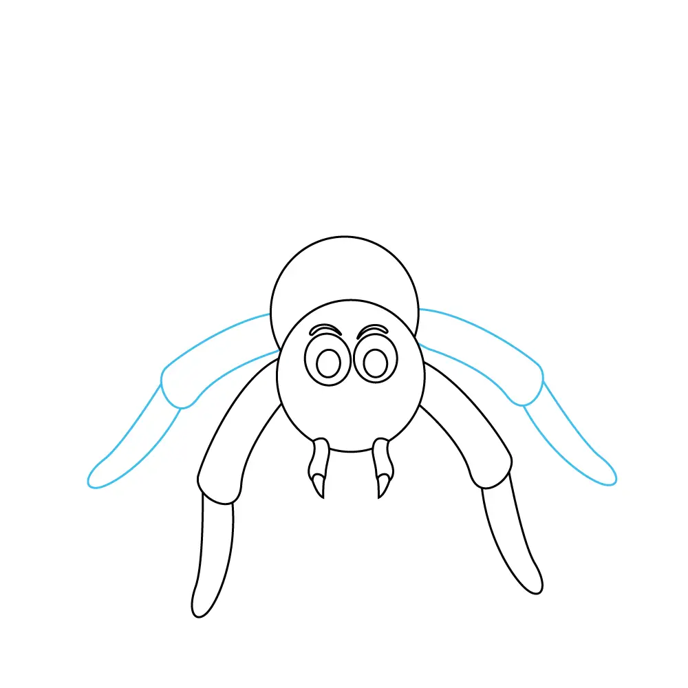 How to Draw A Spider Step by Step Step  7