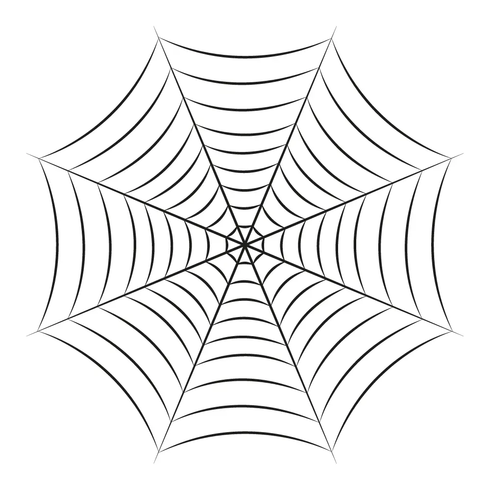 How to Draw A Spider Web Step by Step Step  11