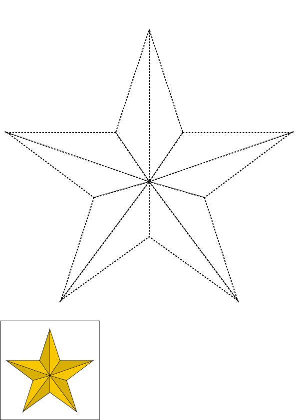How to Draw A Star Step by Step Printable Dotted