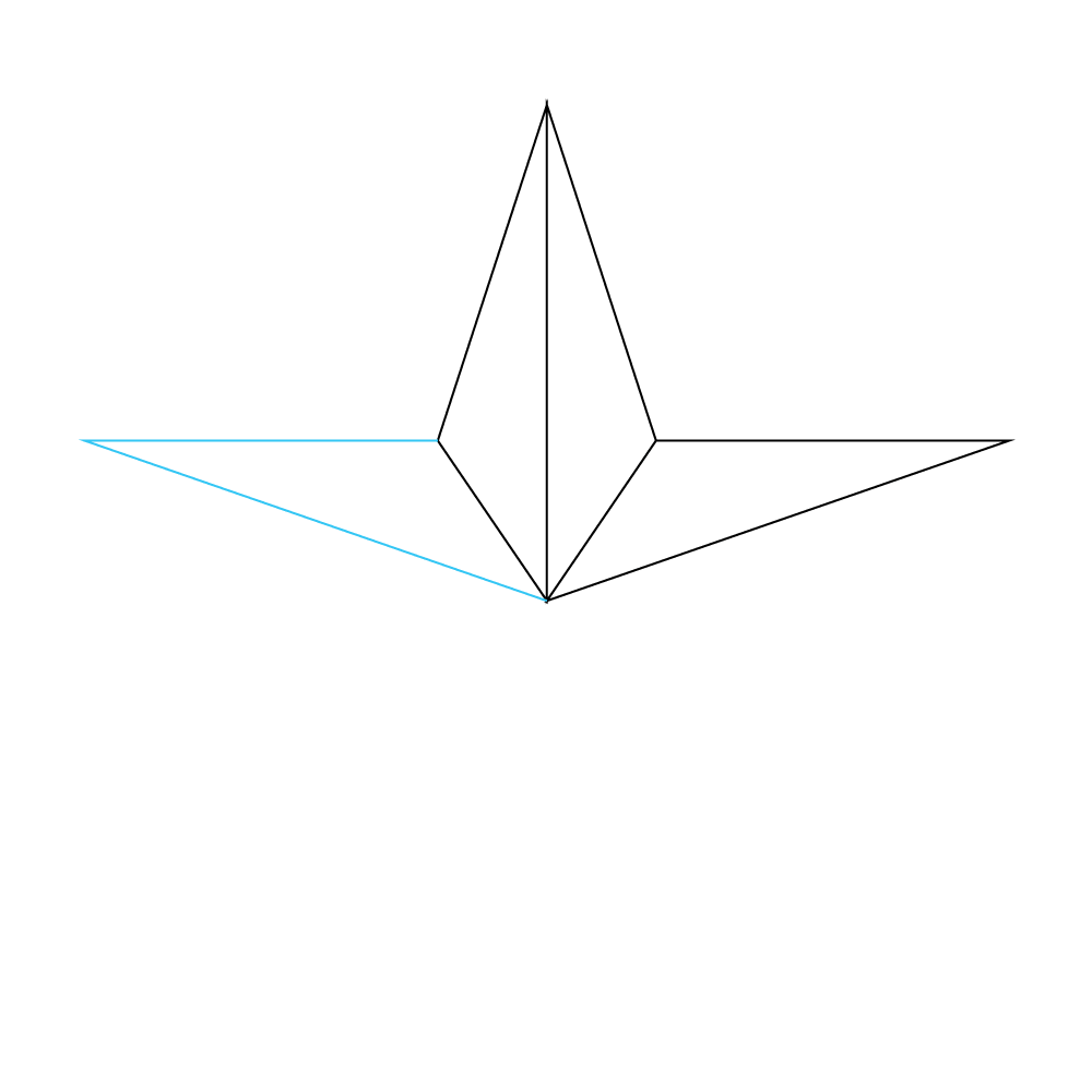 How to Draw A Star Step by Step Step  4